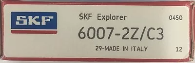 6007-2Z C3 SKF Single Row Deep Grove Ball Bearing 35X62X14 (mm) • $13.89