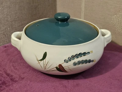 Denby 'Greenwheat' 4 Pint Double Lug Handle Lidded Casserole Dish • £14.99