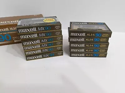 Box Of 11 Mix Maxell XLII-S 90 Type II/IV High Bias CrO2 Cassette Tapes Sealed! • $349.99