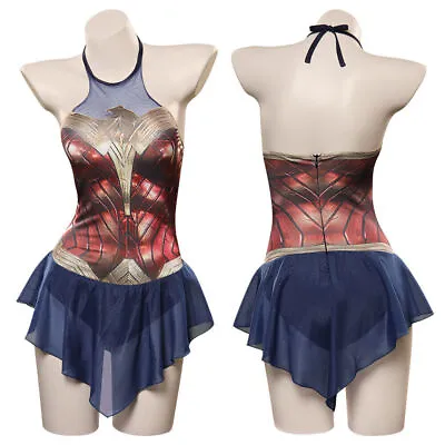 $18 • Buy Wonder Woman Diana Prince Swimsuit Cosplay Costume Jumpsuit Swimwear Outfit