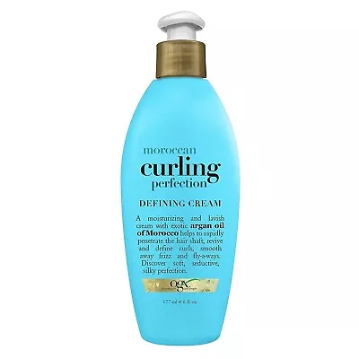 OGX Argan Oil Of Morocco Curling Perfection Curl-Defining Cream Hair-Smoothing • $10.80