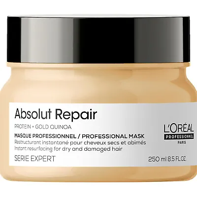 L'Oreal Serie Expert Absolut Repair Mask 250ml For Damaged / Thick Hair • £22.90