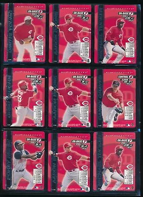 Lot (13) 2000 MLB Showdown Reds #111 125 121 122 114 117 118 115 (HM29) SWSW6 • $10