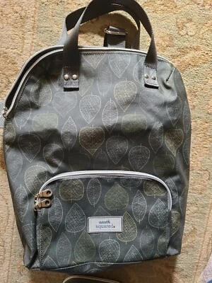 £28.99 • Buy Earth Squared Oil Cloth Backpack Rucksack  With Matching Wallet. New With Tags