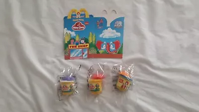 1997 Play-Doh From McDonalds - 3 MIP Happy Meal Premiums Plus Box • £6.99