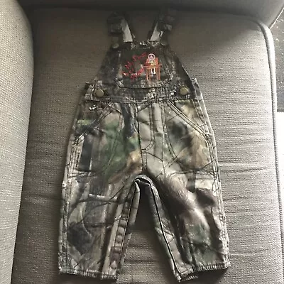 Lil Joey Toddler Boys Sz M Kritter Camo Overalls My First Tree Stand High Chair • $14.99