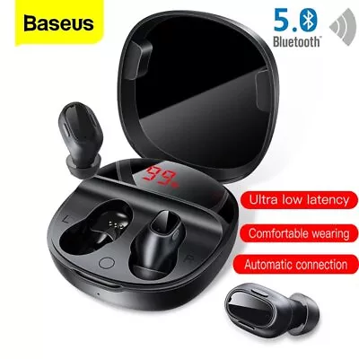 $19.09 • Buy Baseus Bluetooth 5.0 Headphones TWS Wireless Headset Earphone Stereo Gym Earbuds