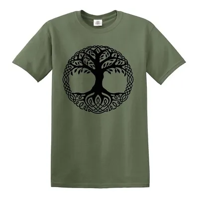 Yggdrasil Tree T-Shirt Tree Of Life Celtic Tribal Tattoo Gift Oak King T Shirt  • $13.66