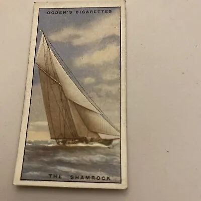 Ogdens Cigarette Cards Yachts & Motor Boats 1930 38 The Shamrock • £1.50