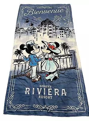 Disney Riviera Resort Mickey And Minnie Bienvenue Beach Towel-2021 • $54.95