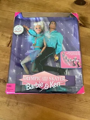 1997 Mattel Olympic USA Skater Barbie & Ken #18726 New NIB • $9.99