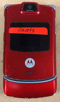 Motorola RAZR V3m - Fire Red And Gray ( Sprint ) Flip Phone - Rare Color • $11.04