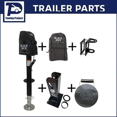 Black Jack Electric Caravan Jack 1600kg Trailer Jack  Wiring Harness BJTJ-1000 • $495