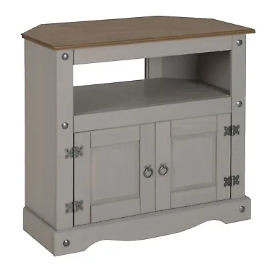 £79.99 • Buy Corona Solid Pine Furniture Grey Wax TV Sideboard Bookcase Coffee Table Nest