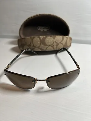 Coach Westport S323 Brown Sunglasses 60-17 Rare & Discontinued With Case • $90