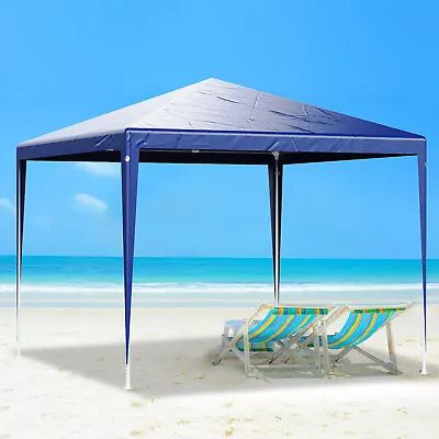 3x3m Gazebo Garden Marquee Awning Party Outdoor Camping Tent Canopy With Sides • £55.49