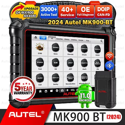 2024 Autel MaxiCOM MK900BT PRO Auto Diagnostic Scan Tool FCA AutoAuth  MK808K-BT • $631