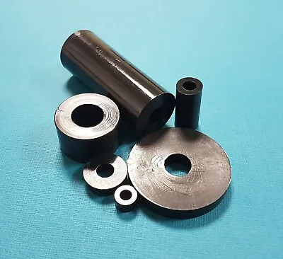 £1.95 • Buy Black Nylon Spacers /Washers /Shims, Plastic Fasteners 1.6mm - 54.5mm Thickness 