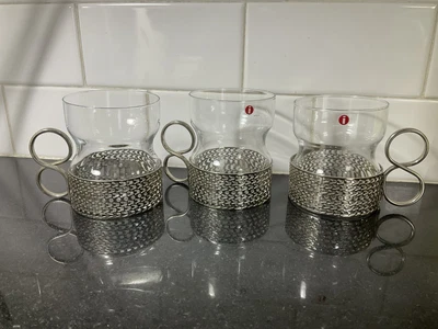 $50 • Buy Three Iittala Tsaikka Coffee  /  Tea Cups - Timo Sarpaneva