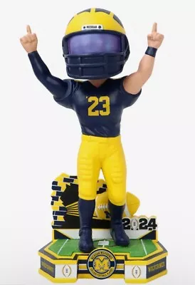 Michigan Wolverines 2024 College Football Playoff Bobblehead NIB #/144 FOCO • $199.99