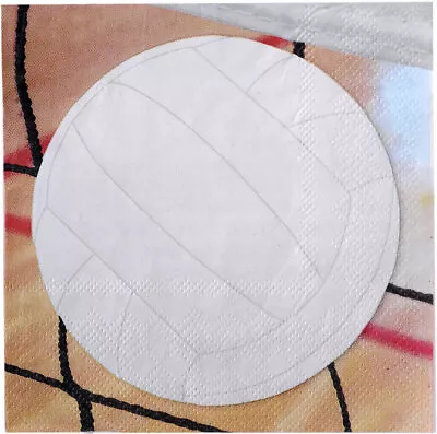 Volleyball Party Beverage Napkins - Set Of 16 - Girl's Birthday Team Party • $3.25