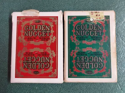 Vintage Pair 1970s Golden Nugget Gambling Hall Casino Playing Cards Decks  • $39.99
