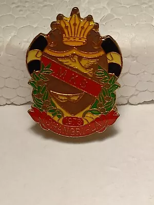 MYSTIC KREWE OF SHANGRI-LA Crest Mardi Gras Parade Pin • $8