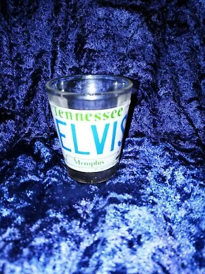 Vintage Elvis Presley License Plate Shot Glass Excellent Condition Clean • $7