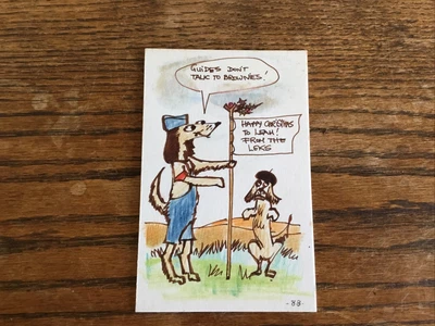 £9.50 • Buy Karel Lek (1929-2020) MBE RCamA, Original Mixed Media Personal Card C1988