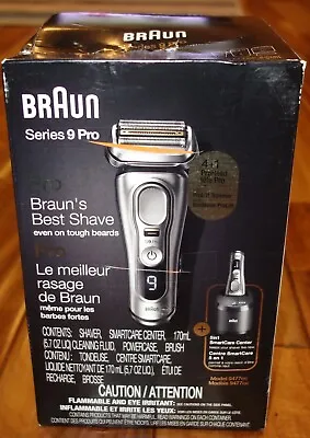 Braun Electric Razor For Men Waterproof Foil Shaver Series 9 Pro 9477cc Silver • $430.61