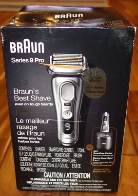 Braun Electric Razor For Men Waterproof Foil Shaver Series 9 Pro 9477cc Silver • $430.61