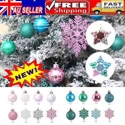 21/24x Christmas Tree Xmas Ball Baubles Hanging Party Ornament Wedding Decor M1 • $23.96