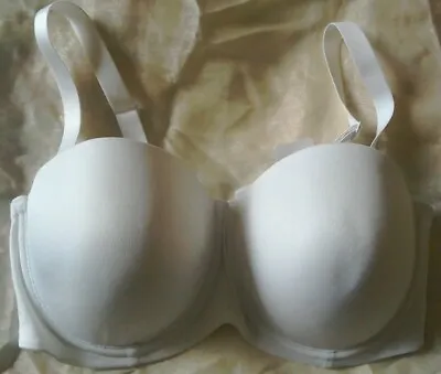 NEW WHITE  Underwired MULTI-WAY BRA Smooth Cup  BNWT Primark Ladies 34DD • £4.50