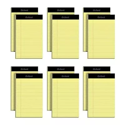 5 X 8 Legal Pads 12 Pack Narrow Ruled Yellow Paper 50 Sheets Per Writing Pad • $16.04