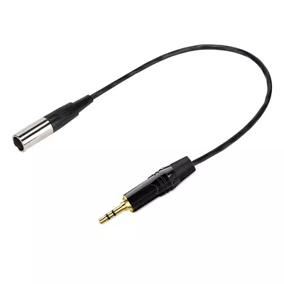 3-Pin Mini XLR Male To 1/8  TRS Balanced Stereo Lavalier Microphone Cable B92 • $11.49