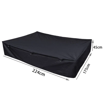 $39.79 • Buy Universal Camper Tent Trailer Cover For Travel Camping 224*175*45cm Black New