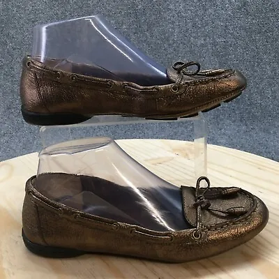 Enzo Angiolini Shoes Womens 7 M Bartolo Loafer Flats Brown Leather Casual Tassel • $28.99