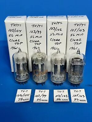 Set Of 4 Rca Clear Top 12au7a Tubes All Tested  0ver 100% 12au7 • $49.50