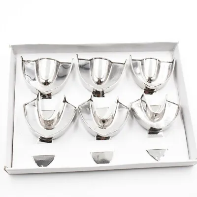 1 Box Dental Autoclavable Stainless Steel Metal Impression Trays Non-Perforated • $15.19