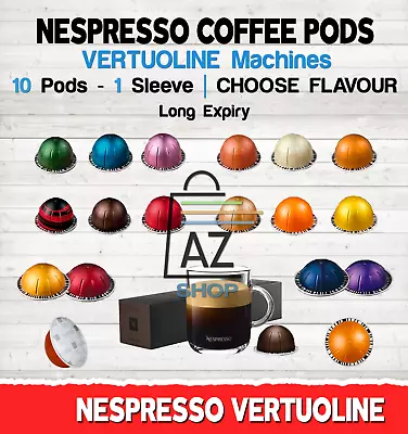 Nespresso Coffee 10 Pods Capsules 1 Sleeves Vertuo Line Machine / CHOOSE FLAVOUR • $38.95