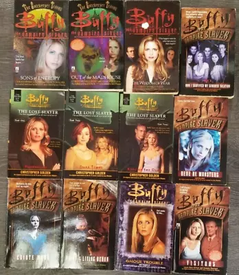 Lot 13 Vintage Buffy The Vampire Slayer Pb Books TV Show • $31.99