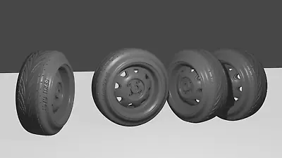 1/24 Ats Cup Wheels Tyres And Brake Discs For Diorama/diecast UNPAINTED • £8