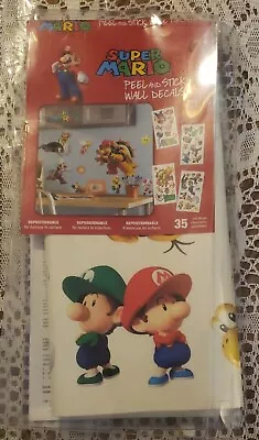 RoomMates Super Mario Peel And Stick Wall Decals 2  X 9  Multi (673SCS) - • $14.95