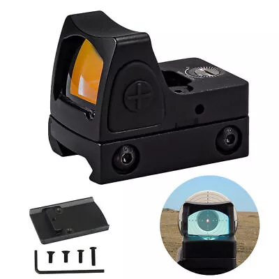 Mini Red Dot Tactical RMR Reflex Sight Scope For Pistol Glock 17 19 W/20mm Mount • $26.85