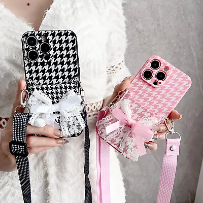 For OPPO Crossbody Wallet Case Card Phone Cover +Strap Hot Fashion Girl Women • $8.48