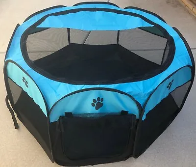 $42.99 • Buy Pet Playpen, 45  Foldable Portable Crate, Dog Puppy Cat Kitten, Indoor Outdoor