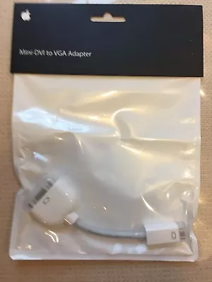 Apple Video Adapter Mini-DVI To VGA (Genuine Apple Product) M9320G/A - White • $10