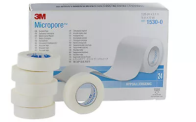 MICROPORE 3M SURGICAL TAPE 1.25cm X 9.1 MTR The Best Eyelash Extension Tape • £2.49