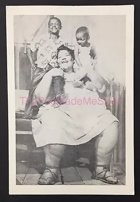 Vintage Print Circus Sideshow Carnival Fat Lady 740 Lbs W/Husband 72 Lbs Signed • $50