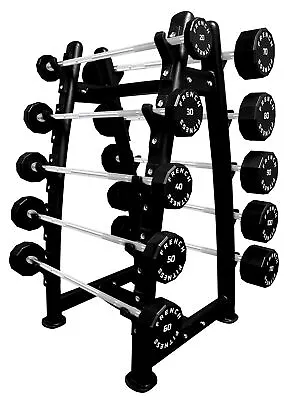 French Fitness Straight Urethane Barbell Bar Set 20-110 Lbs (New) • $2399